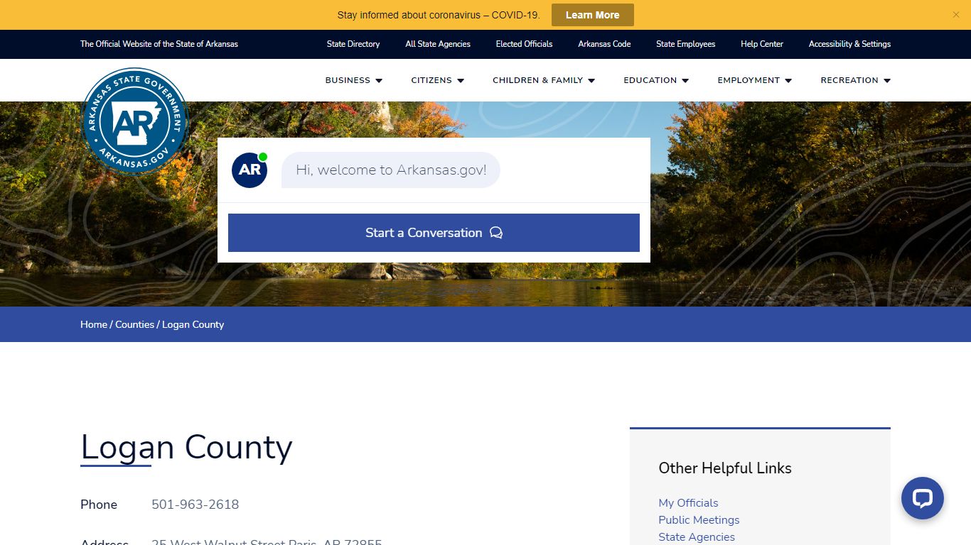 Logan County | Arkansas.gov